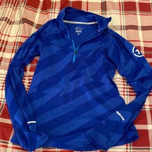 Nike zip-up running shirt
